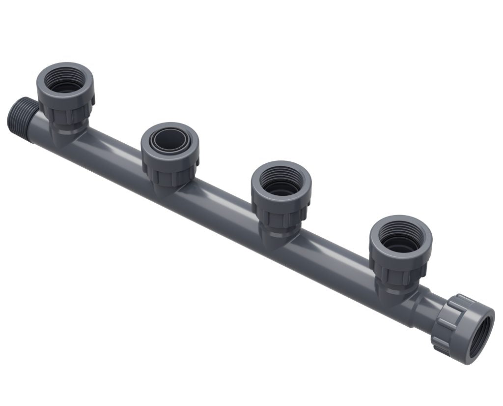 4 Port Manifold Tee 1"